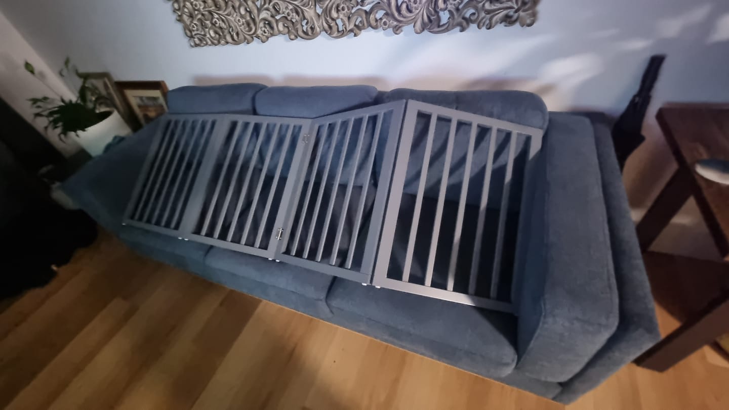 Customer photo review of Pawz Wooden Pet Gate