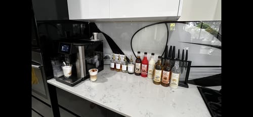 Customer photo review of Butterscotch Coffee Syrup