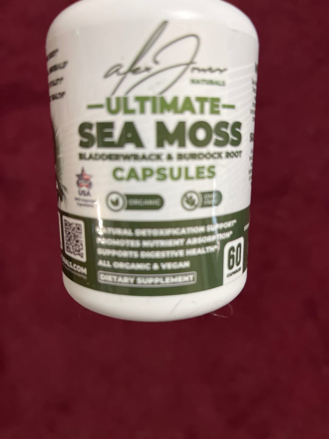 Customer photo review of (2-Pack) Ultimate Seamoss Capsules With Bladderwrack & Burdock Root