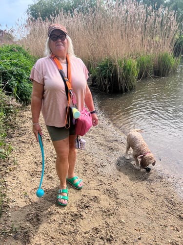 Customer photo review of Walkies Ready® - Cycling Shorts - Olive Green