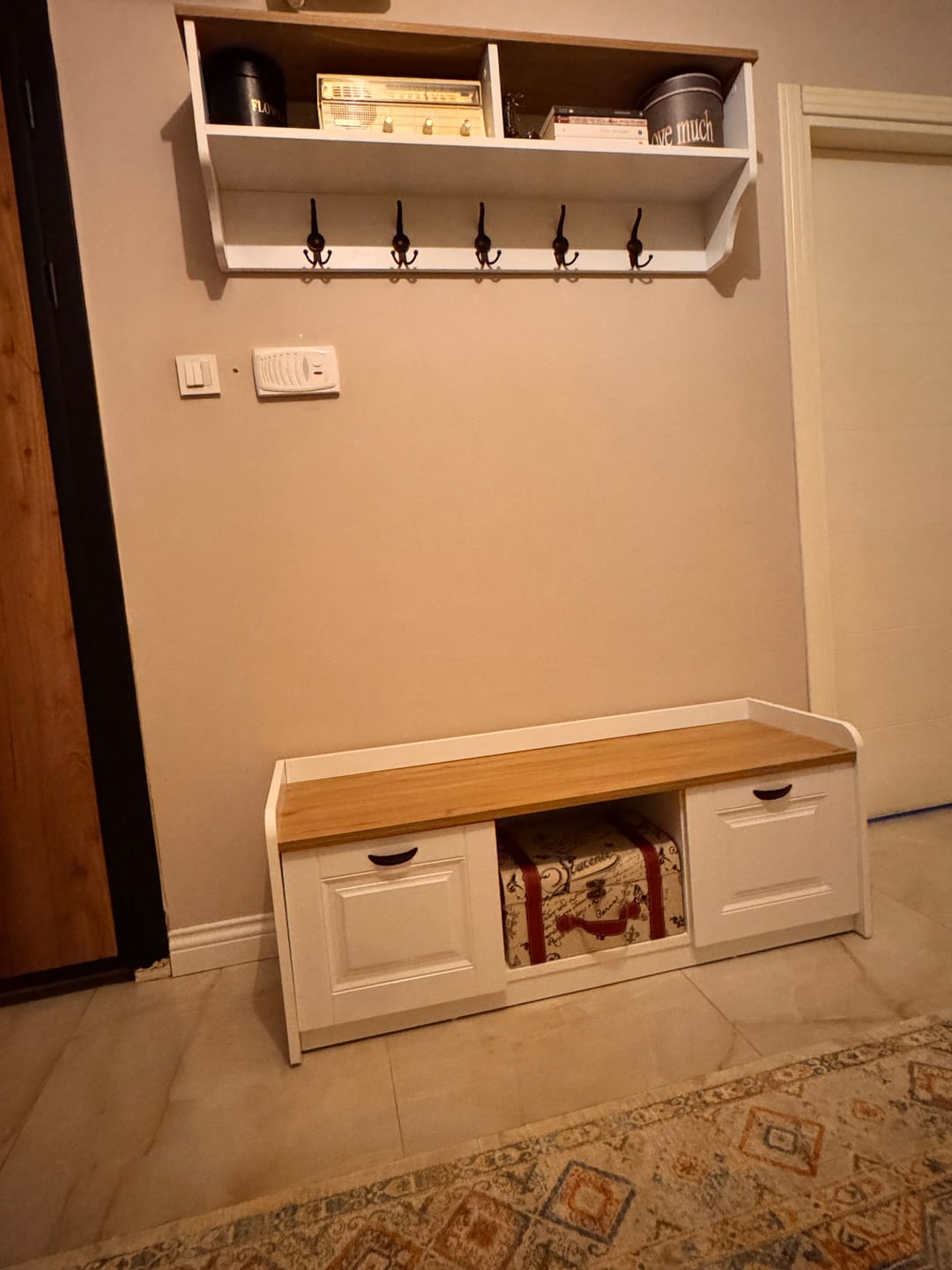 Customer photo review of Rani P2 Modern Portmanto Ayakkabılık ve Duvar Askısı Vestiyer M1 Renk: Beyaz - S. Ceviz