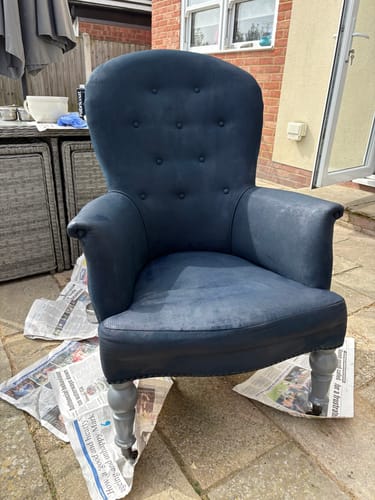 Customer photo review of Fabric Paint -- Dark Blue