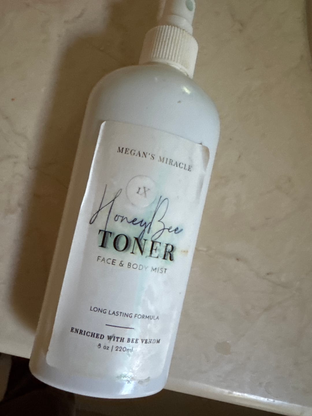 Customer photo review of Honeybee Toner Spray