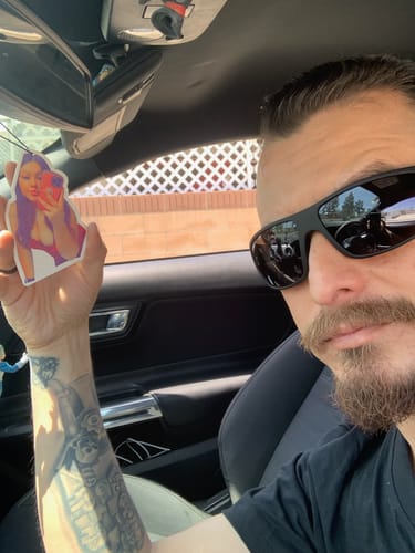 Customer photo review of Custom Car Air Freshener