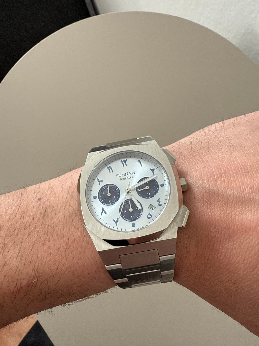 Customer photo review of MEN: Sharp Premium Steel Chrono Iceblue