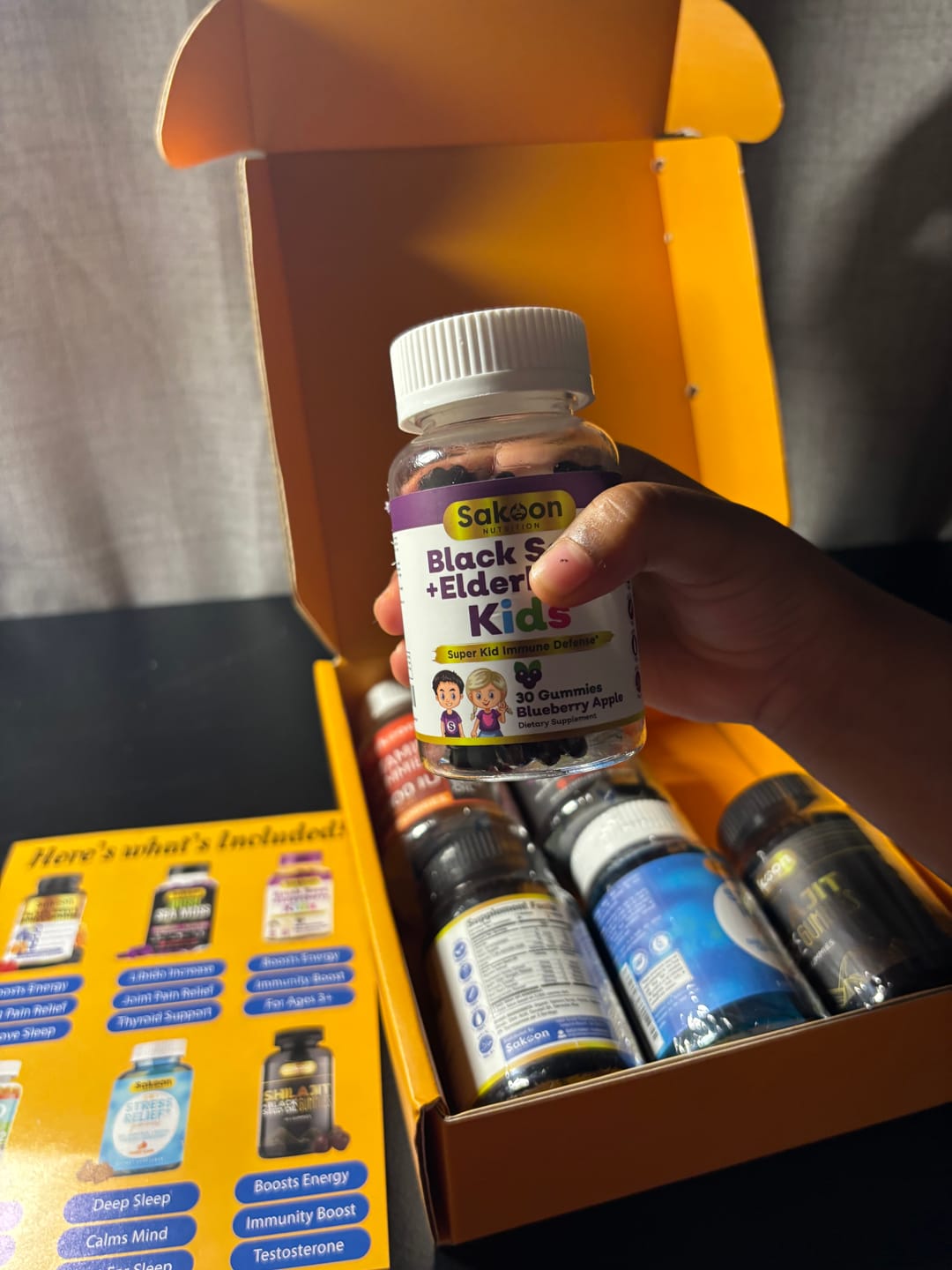 Customer photo review of Sakoon Gummies Bundle Gift Set