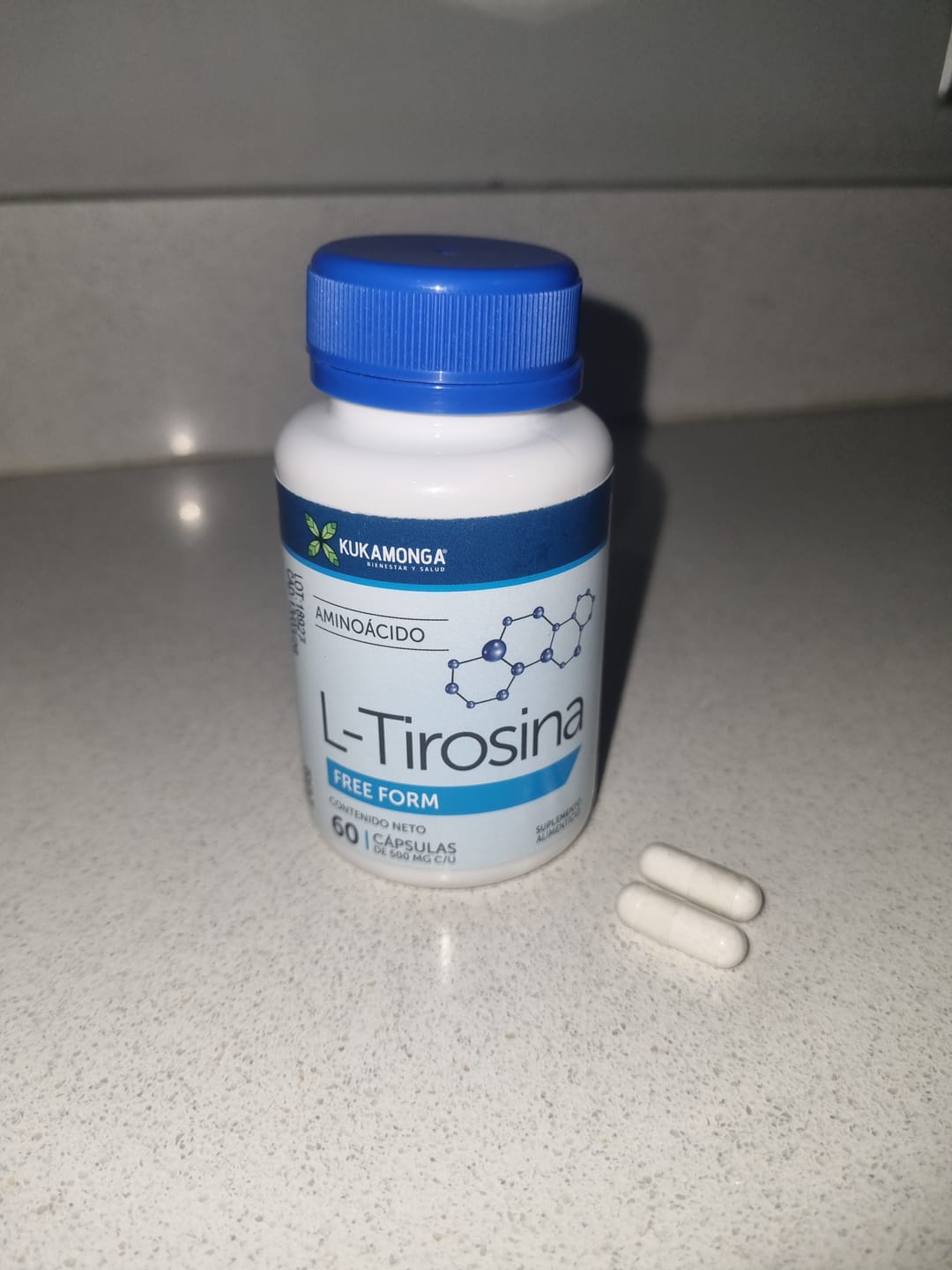 Customer photo review of L- Tirosina - 60 Cápsulas