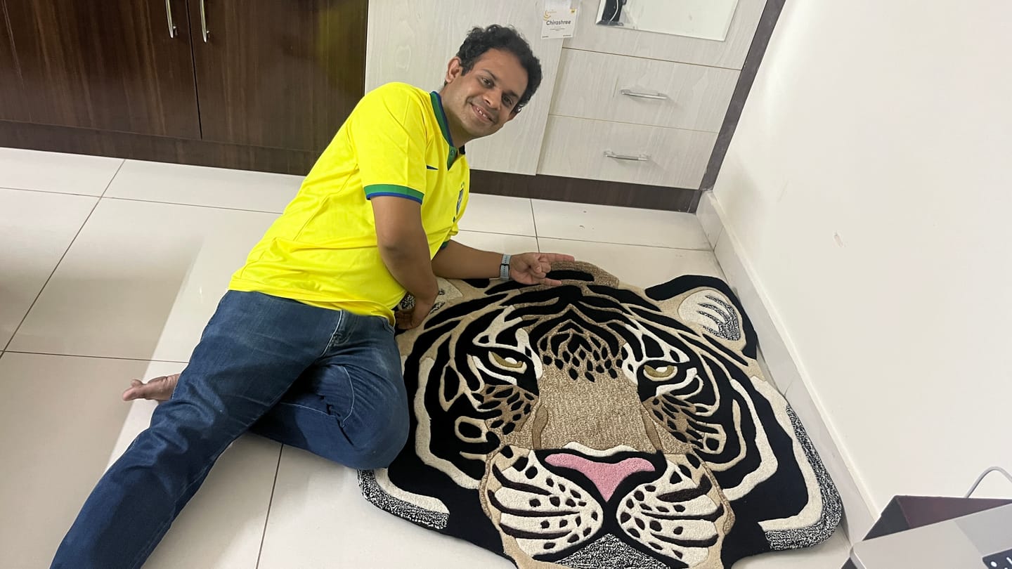 Customer photo review of Luxury Tiger Rug by LetsRug
