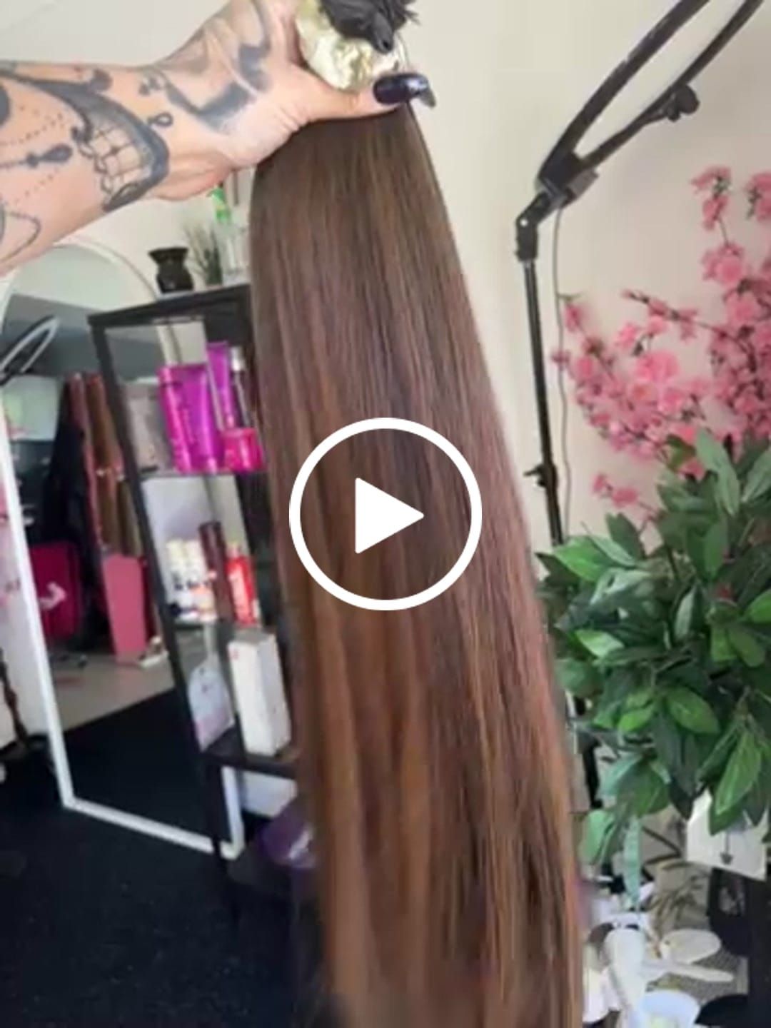 Customer video review of 22 Inch Mini Weft Hair Extensions