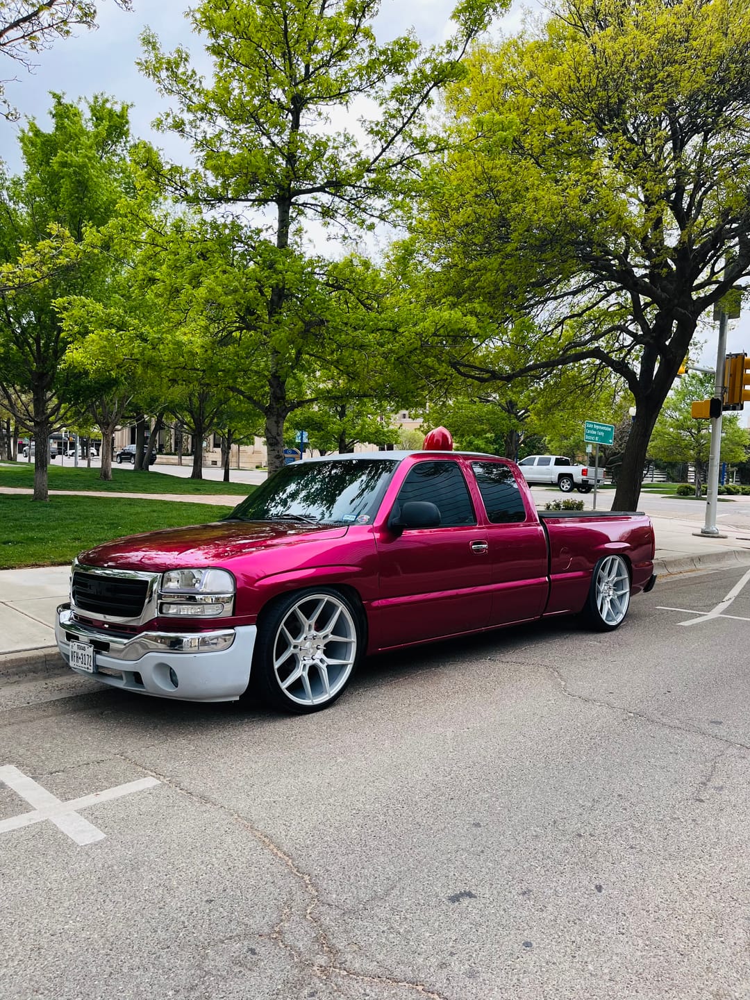 Customer photo review of Glossy Metallic Rubellite Purple Vinyl Wrap