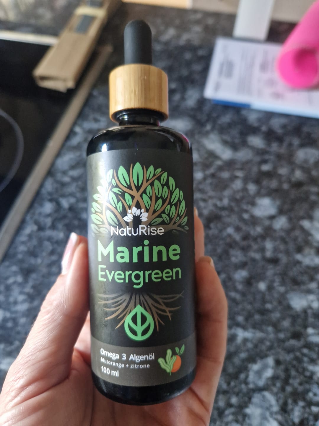 Customer photo review of Omega-3 Algenöl (100ml)