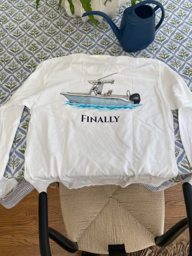 Customer photo review of Custom Digital Boat Artwork