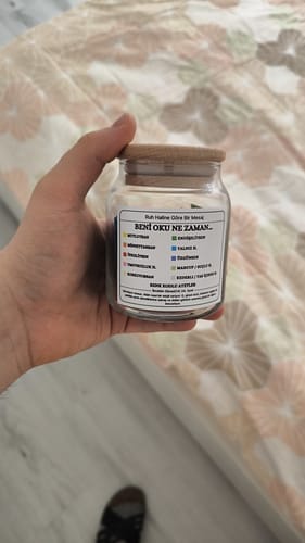 Customer photo review of Huzur Kavanoz - 10 Renkli