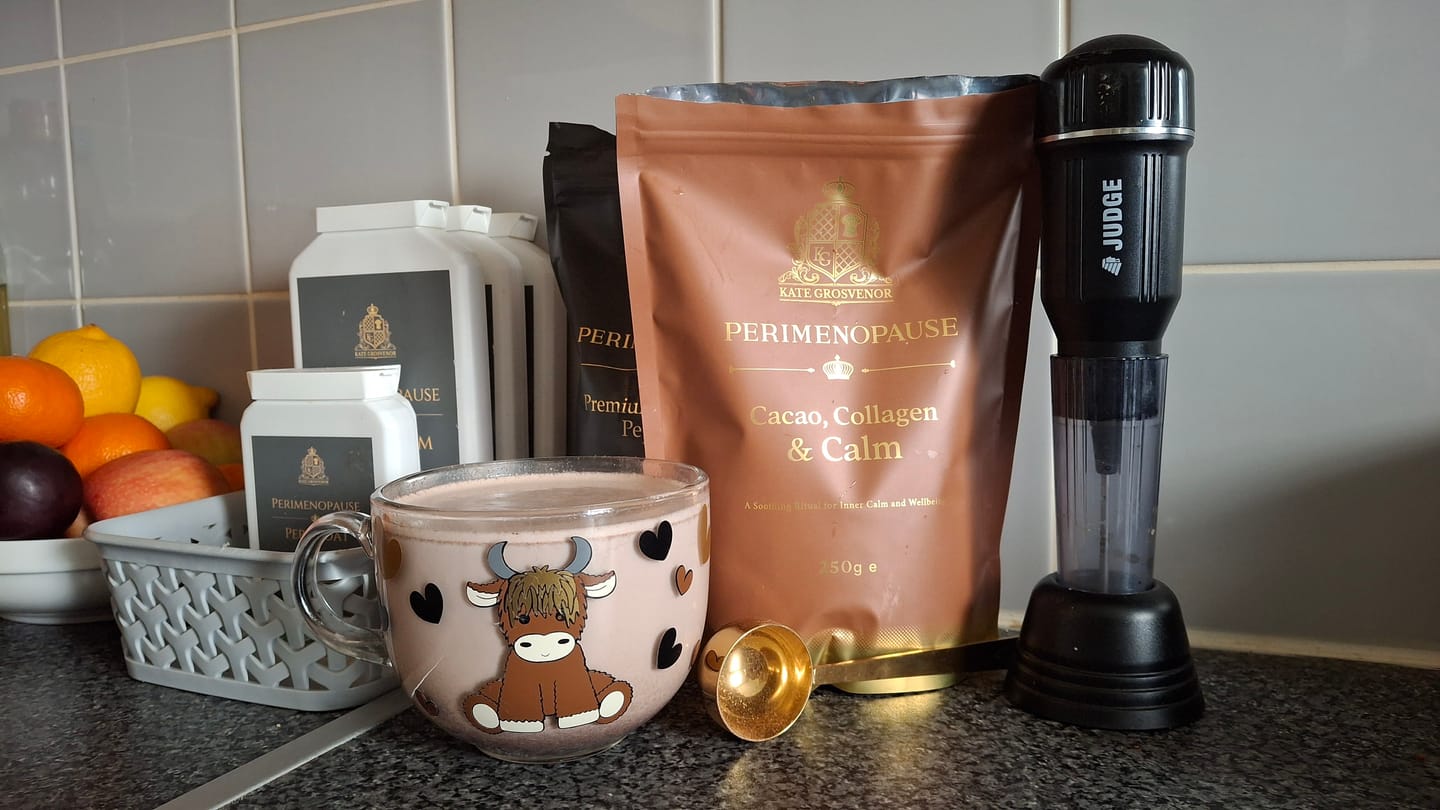 Customer photo review of Perimenopause Cacao, Collagen & Calm