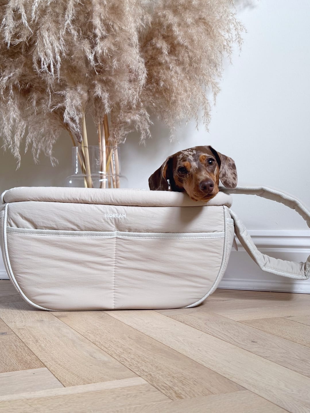 Customer photo review of SoftNest Lightweight Labor-Saving Sling Carrier Bag for Pets
