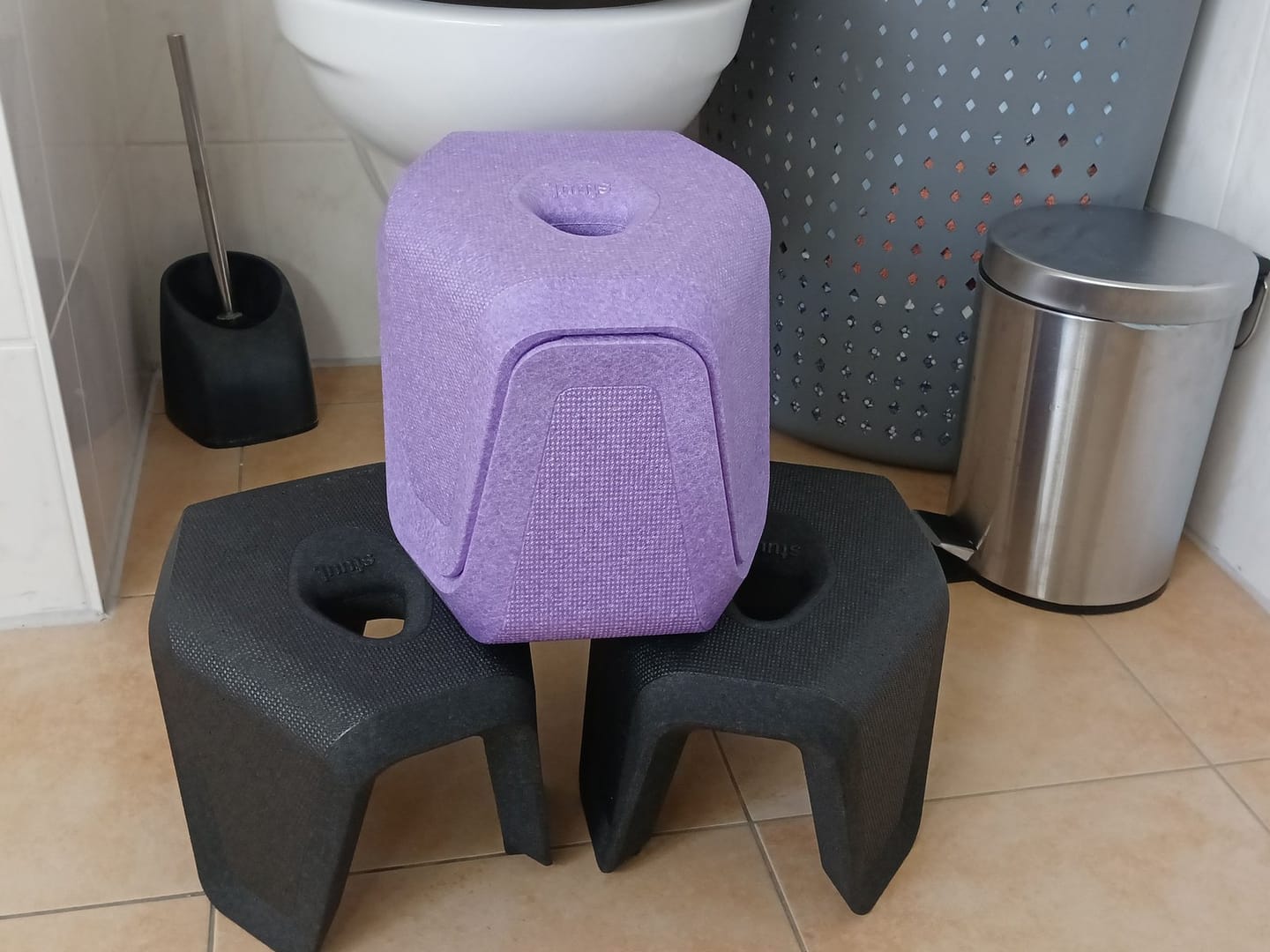 Customer photo review of stuul® Toilet Stool | The Poop Stool | Classic Collection