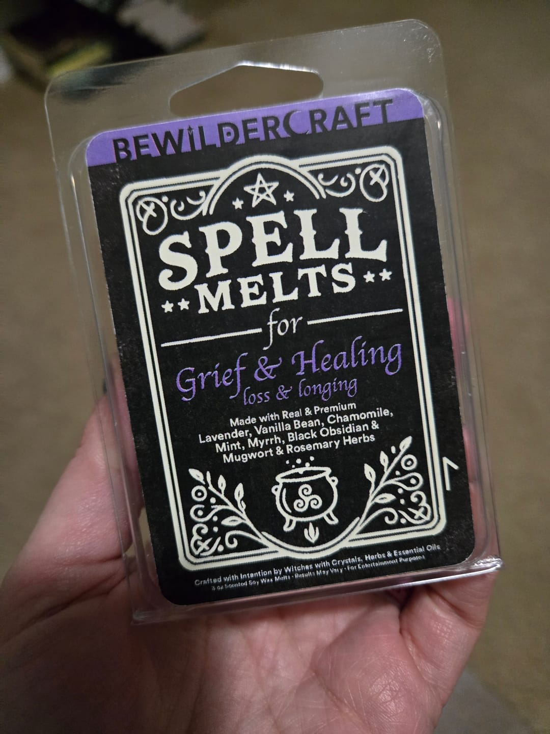 Customer photo review of Spell Melts for Grief & Healing Wax Melts