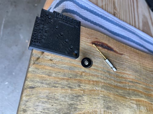 Customer photo review of Cutting Board Corner Feet Drilling Jig