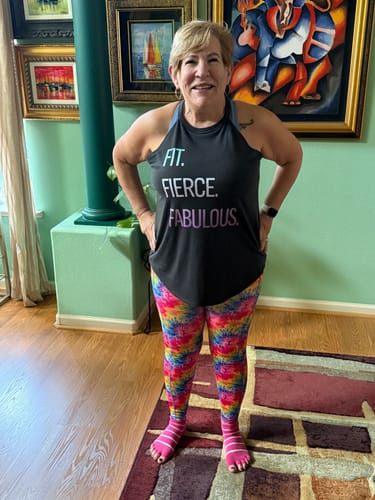 Customer photo review of Fit Fierce Fabulous Rocker Tank