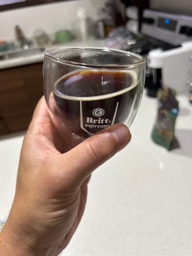 Customer photo review of Set De Vasos De Vidrio Para Capuccino Britt Espresso