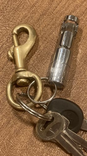Customer photo review of 10 mm Socket Bottle Opener Keychain