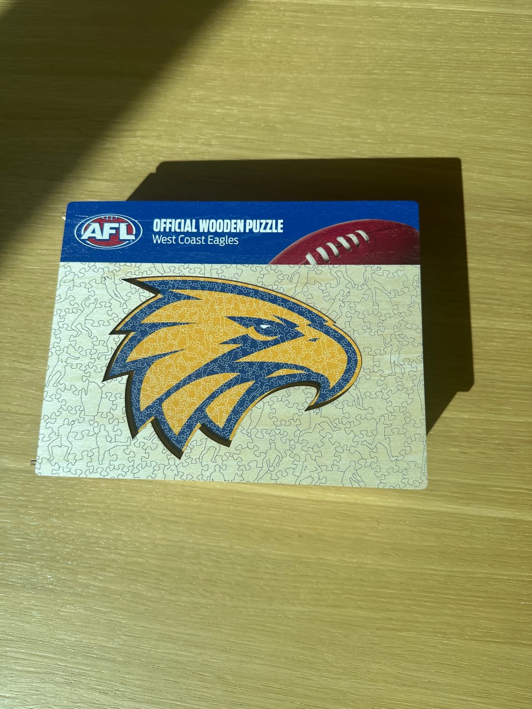 Customer photo review of West Coast Eagles FC Logo - Wooden Puzzle