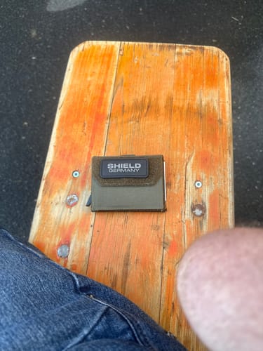 Customer photo review of Tactical Wallet First Edition- Steingrau Oliv