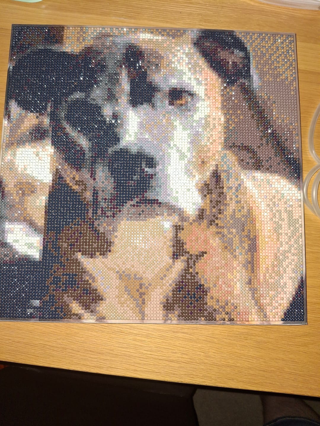 Customer photo review of Personalised Crystal Art Kit