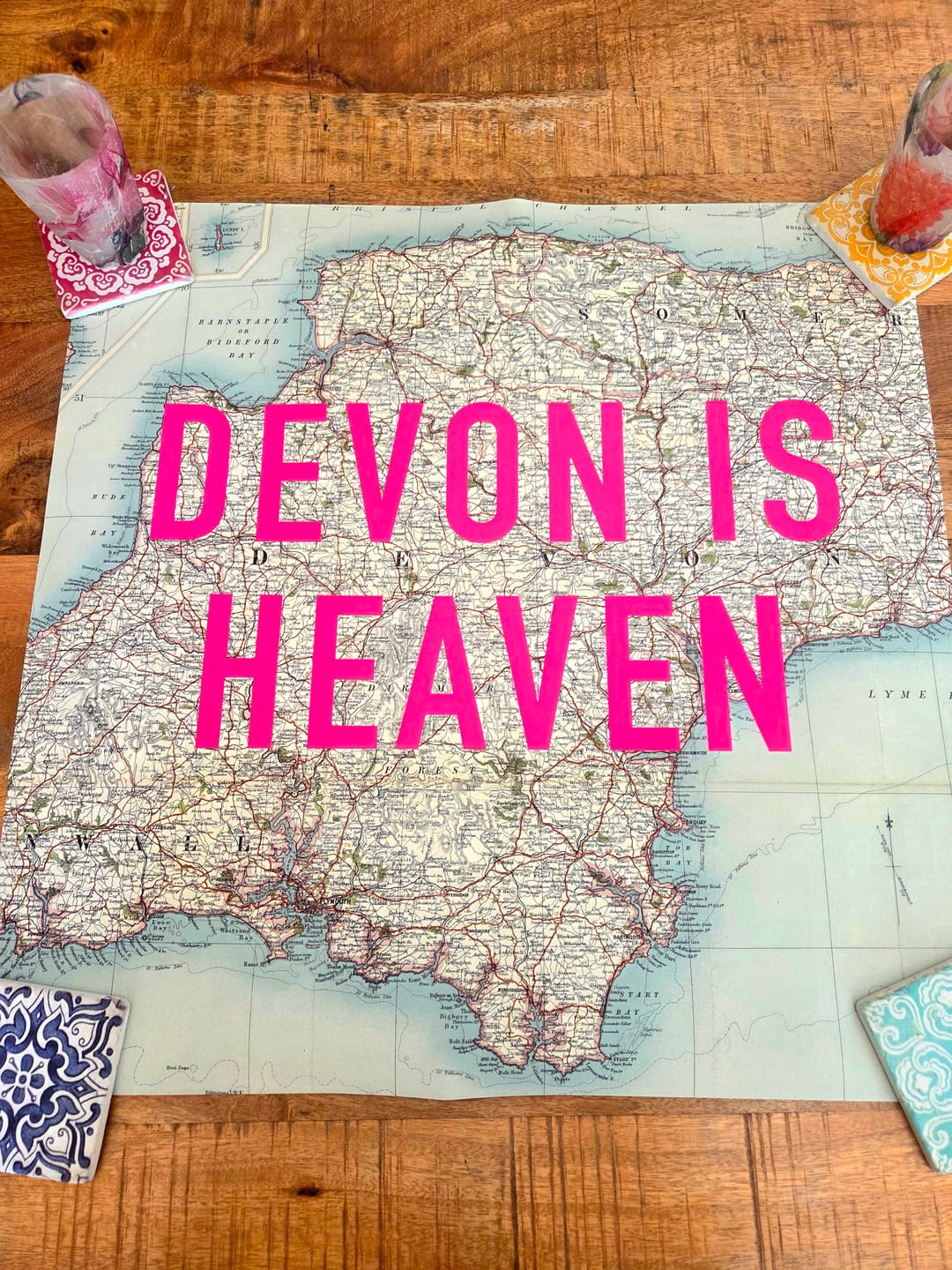 Customer photo review of Custom Pop Art Map Print (Any Location)