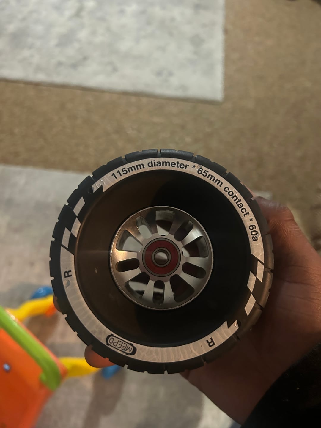 Customer photo review of 115s Cyclone Rubber Wheels