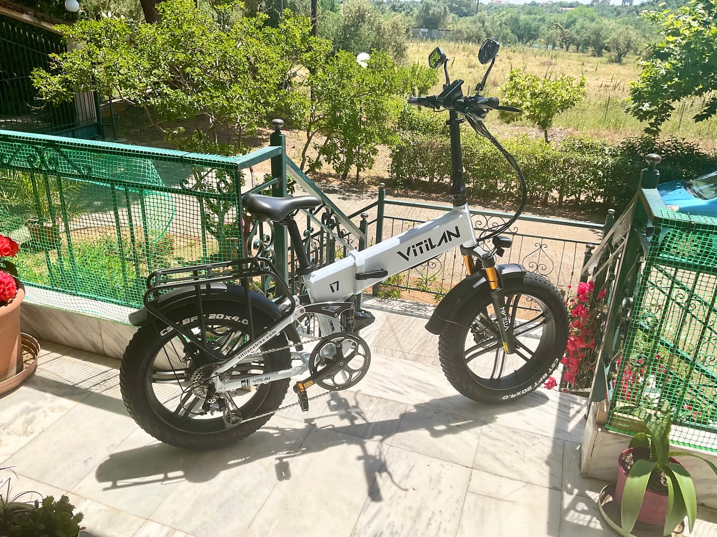 Customer photo review of I7 Pro Folding Full Suspension Electric Bike