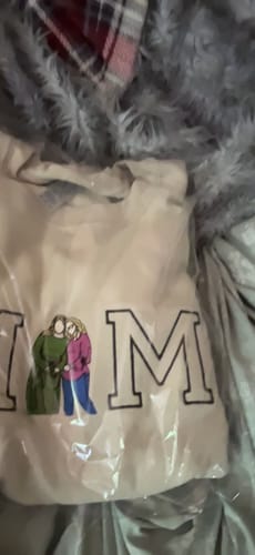 Customer photo review of MOM Custom Photo Hoodie - 1 Photo Design