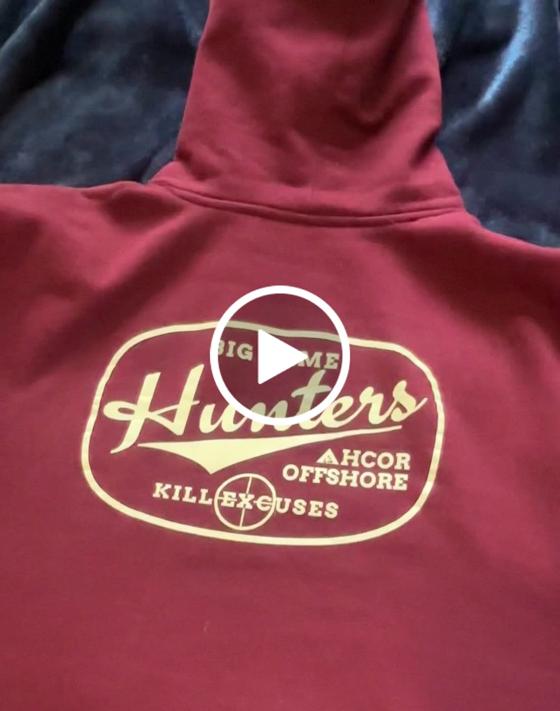 Customer video review of KILL EXCUSES - Hooded Sweatshirt