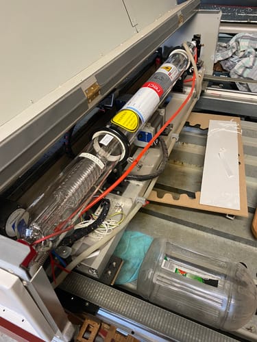 Customer photo review of Cloudray RECI W & T Series CO2 Laser Tube