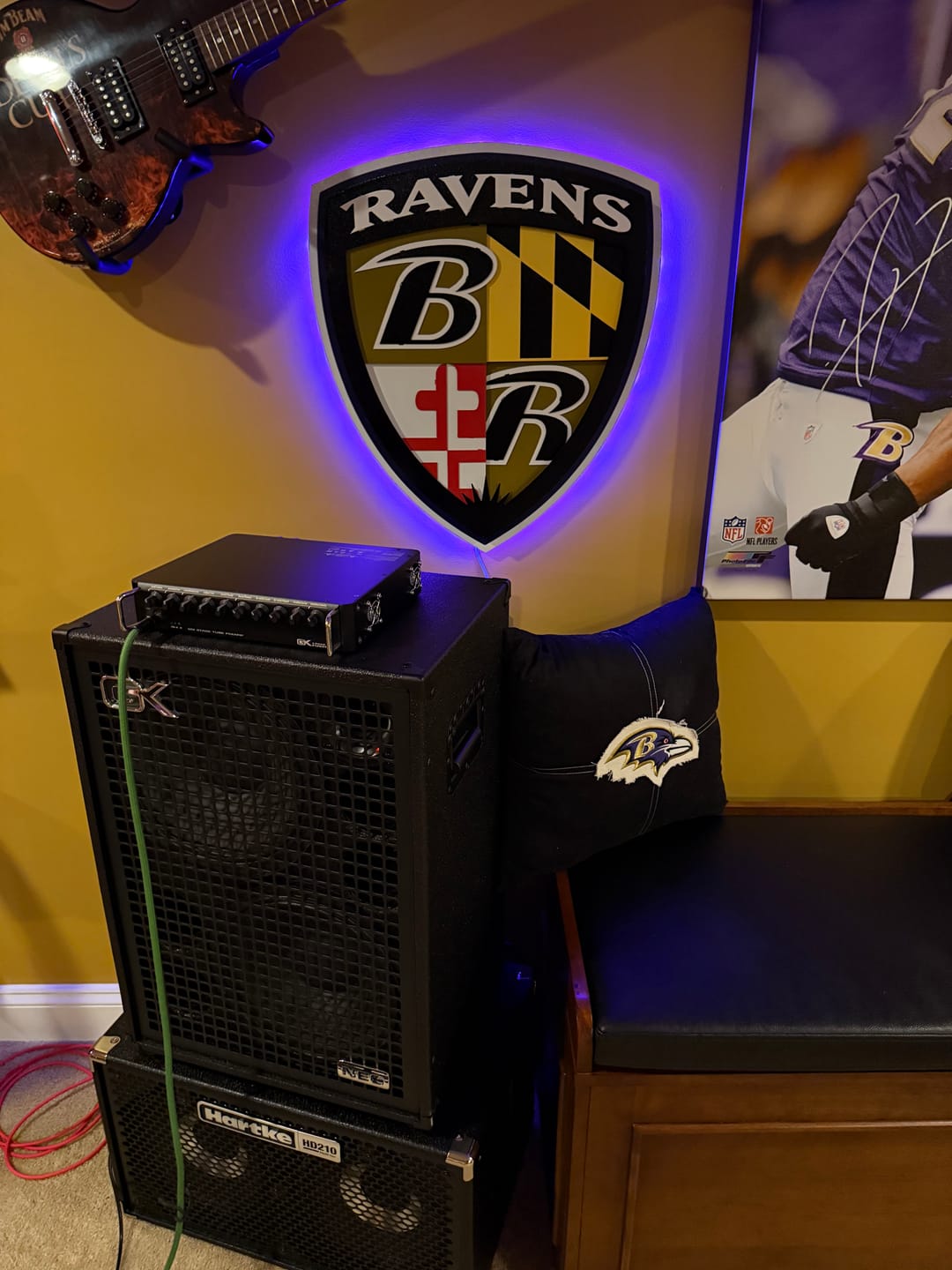 Customer photo review of Baltimore Ravens "Shield" 3D Vintage Metal Wall Art