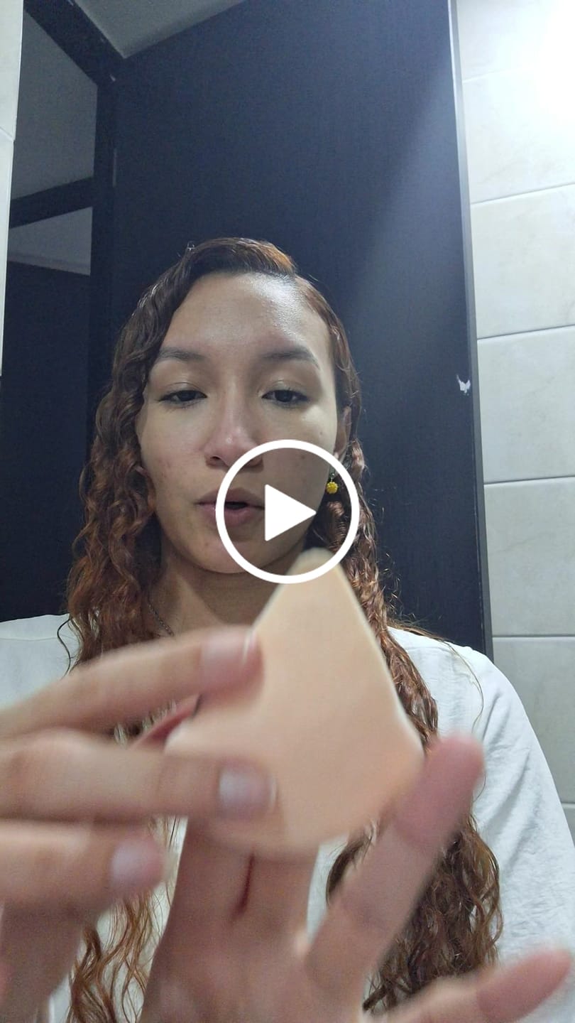 Customer video review of BORLA TRIANGULAR PARA POLVOS