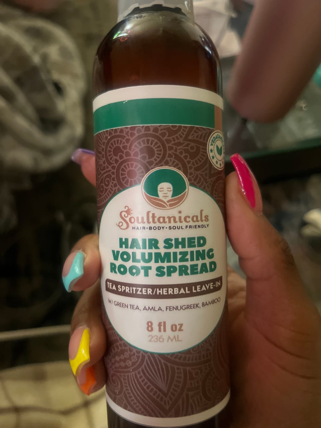Customer photo review of HAIR SHED VOLUMIZING ROOT SPREAD Tea Spritzer/Herbal Leave-in