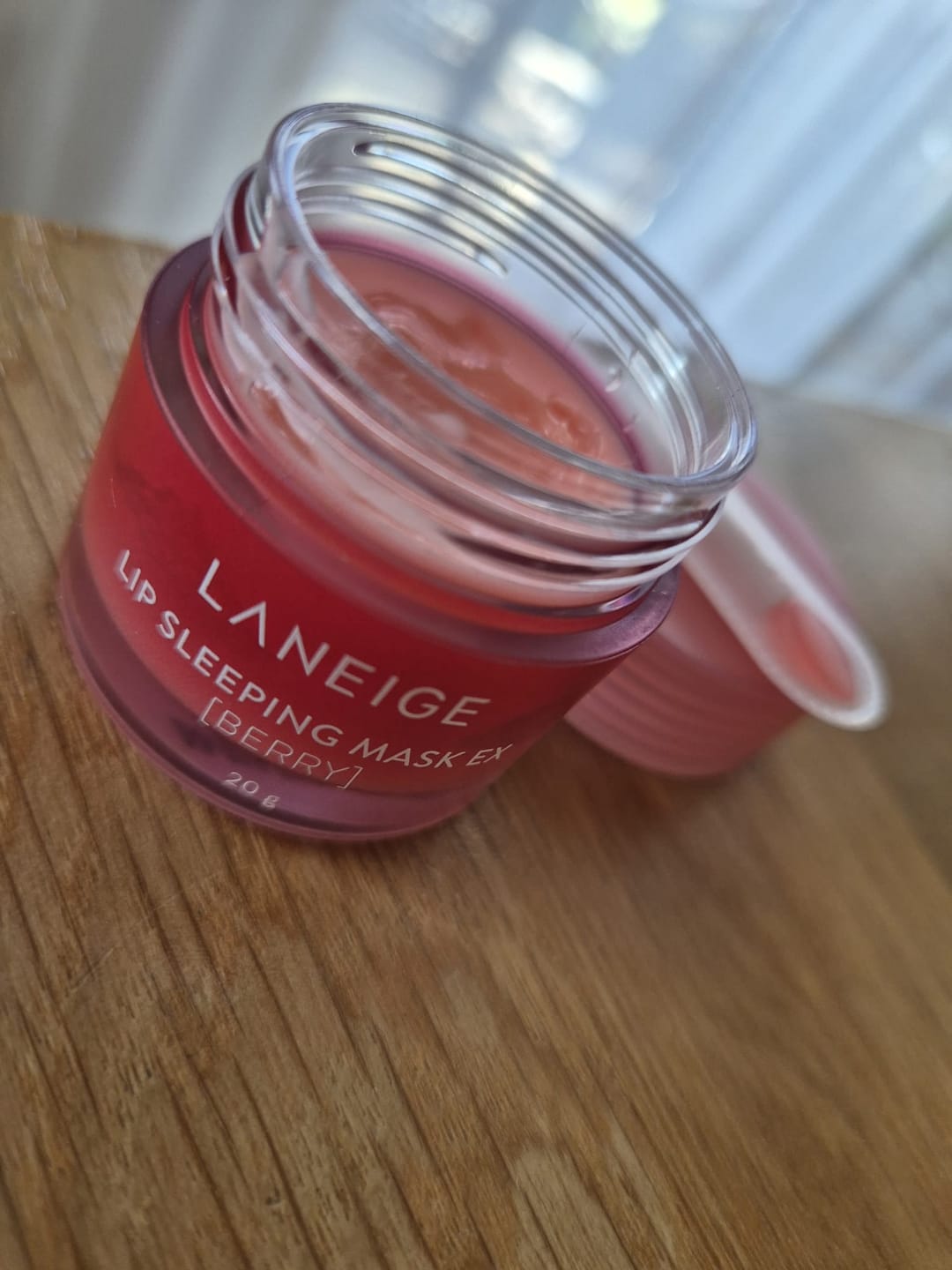 Customer photo review of Nakts maska lūpām LANEIGE Lip Sleeping Mask EX Berry