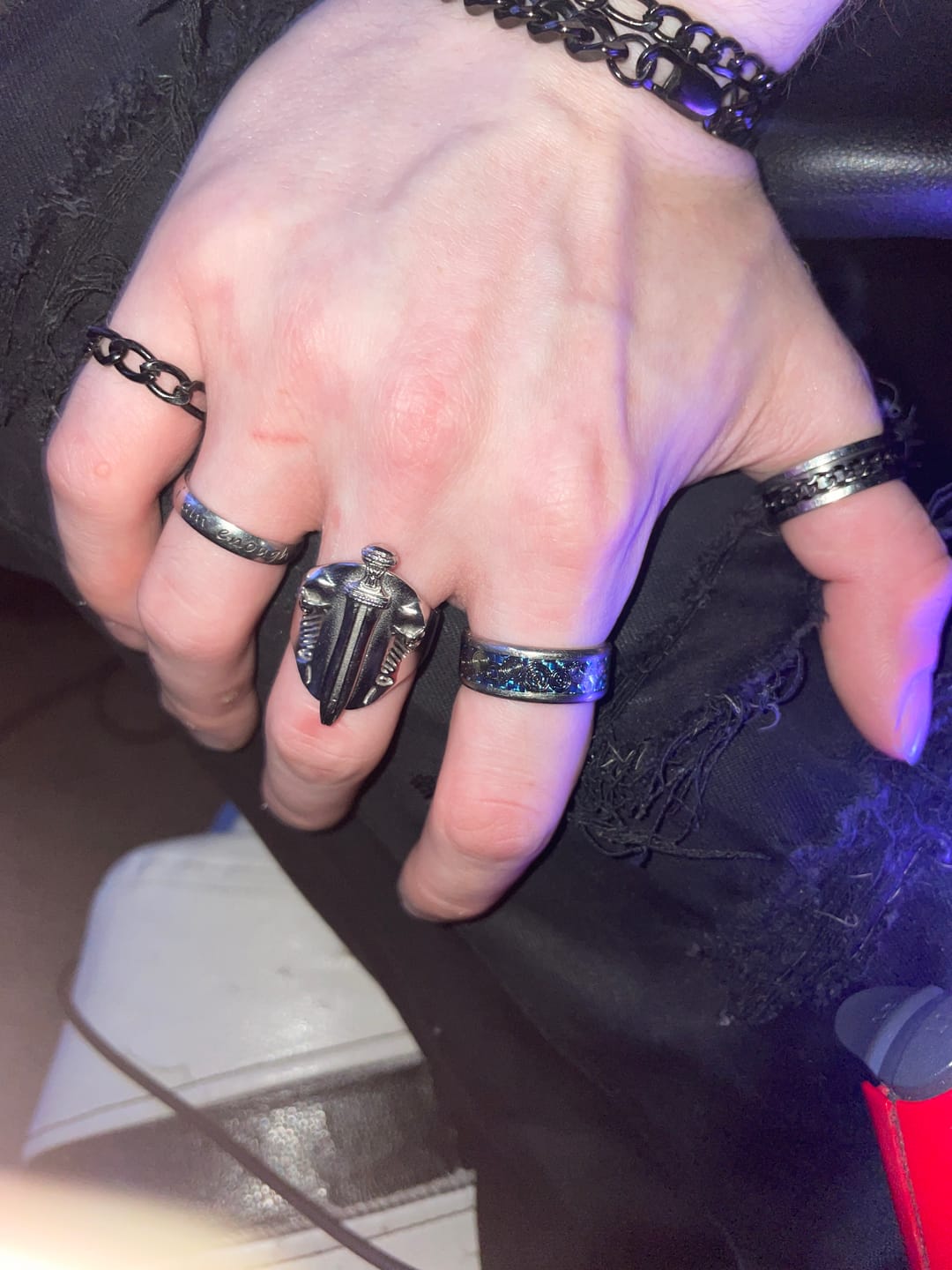 Customer photo review of CATACOMB SWORD RING