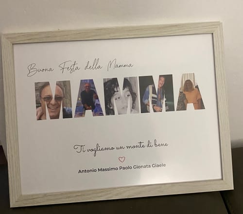 Customer photo review of Buona festa – Poster Personalizzato