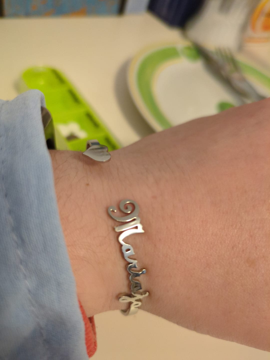Customer photo review of Armreif mit personalisiertem Namen