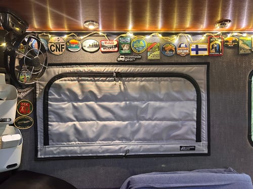 Customer photo review of Promaster Travato - Dinette Zipper Shade Series