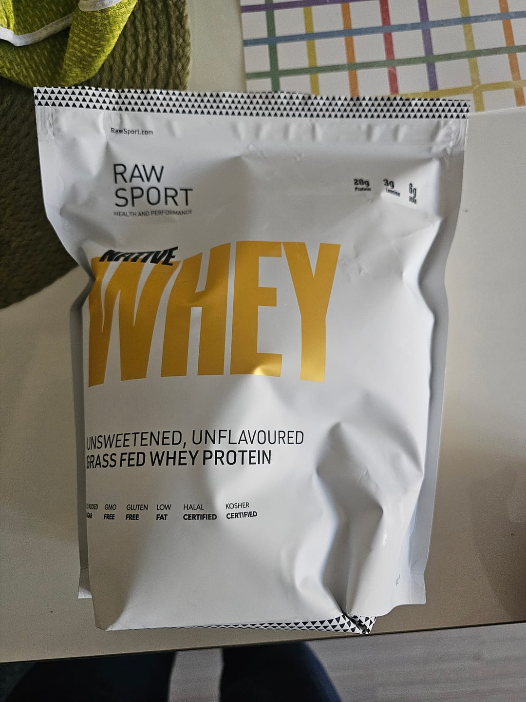 Customer photo review of Native Whey - Unflavoured Grass Fed Protein