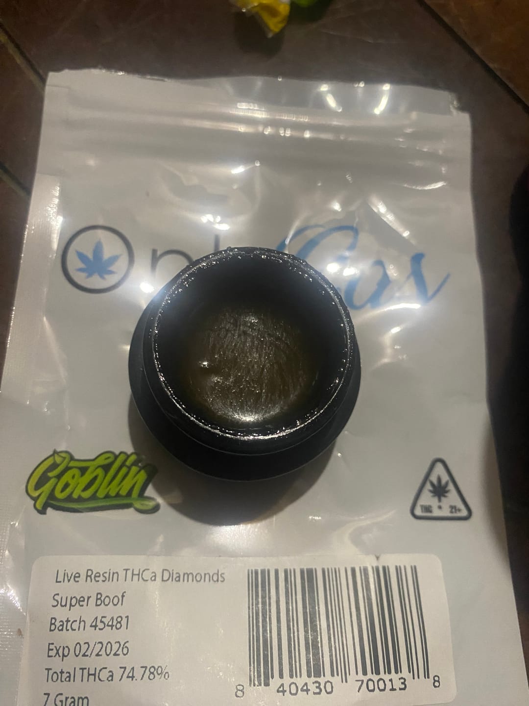 Customer photo review of Super Boof THCa Live Resin
