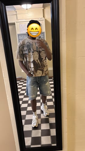 Customer photo review of Vale Forever Rushmore Tee Tan