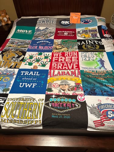 Customer photo review of Premium T Shirt Quilt