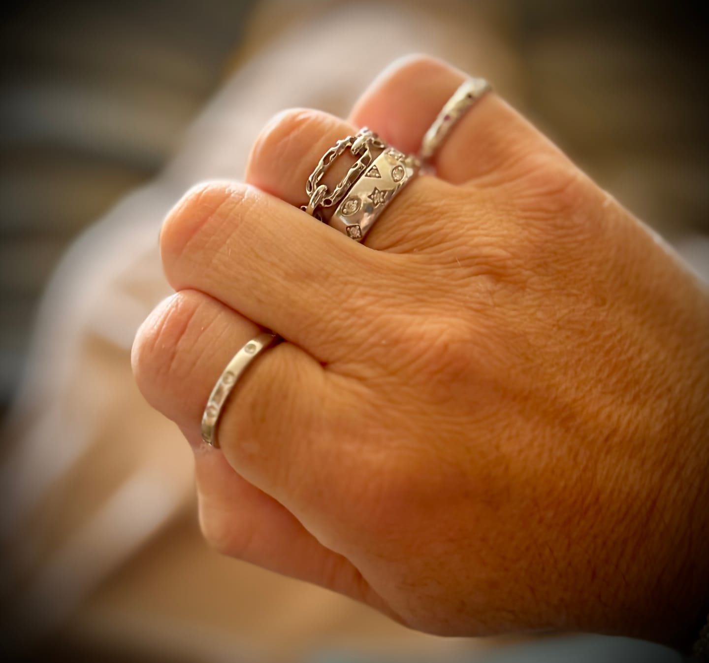 Customer photo review of Allegro Small Link Ring