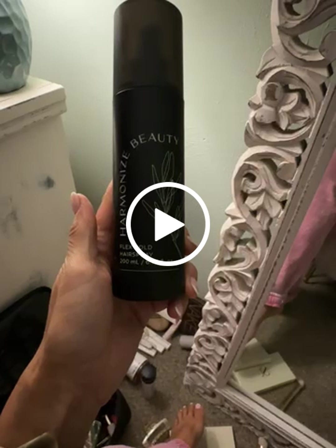 Customer video review of Firm Hold Hairspray