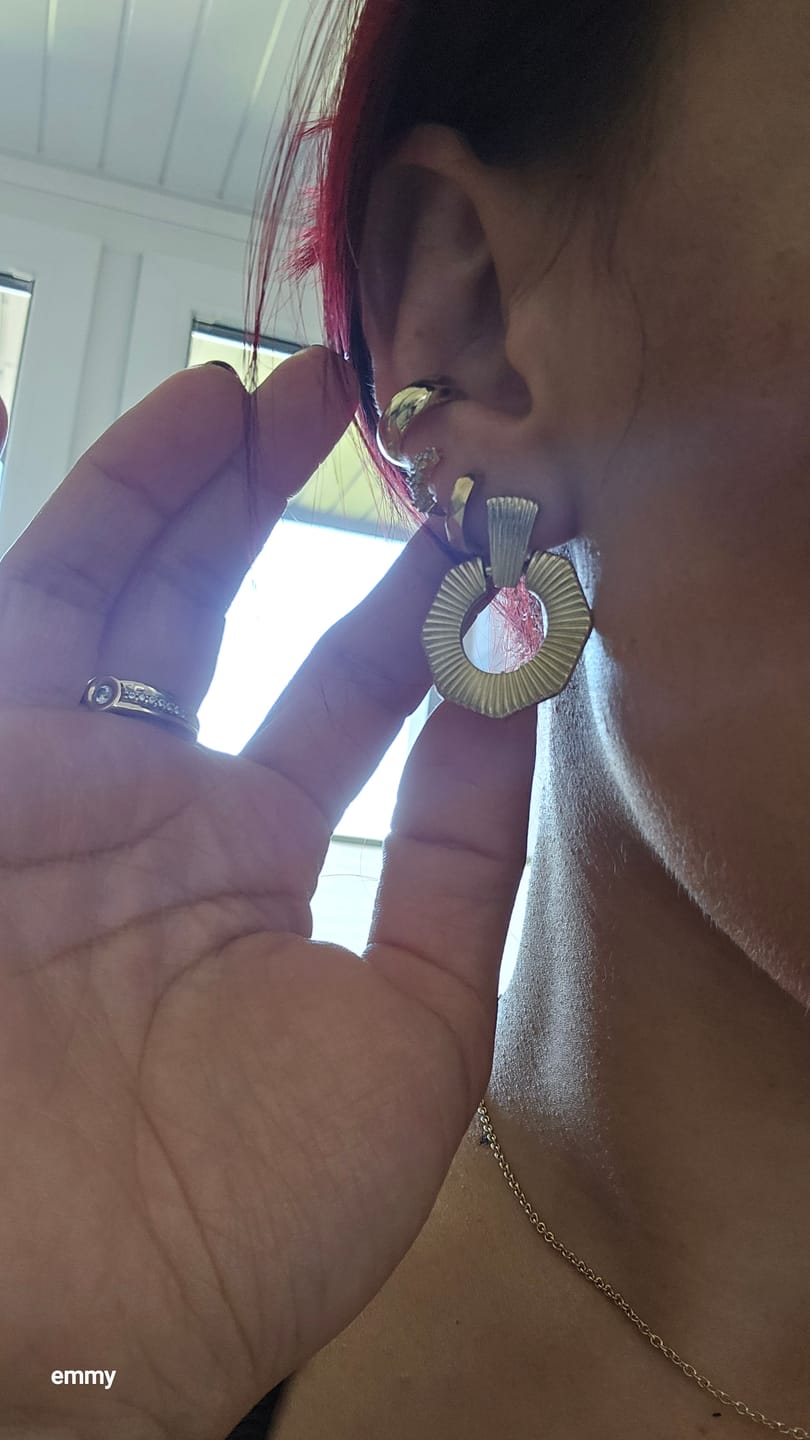 Customer photo review of Ivy Earrings