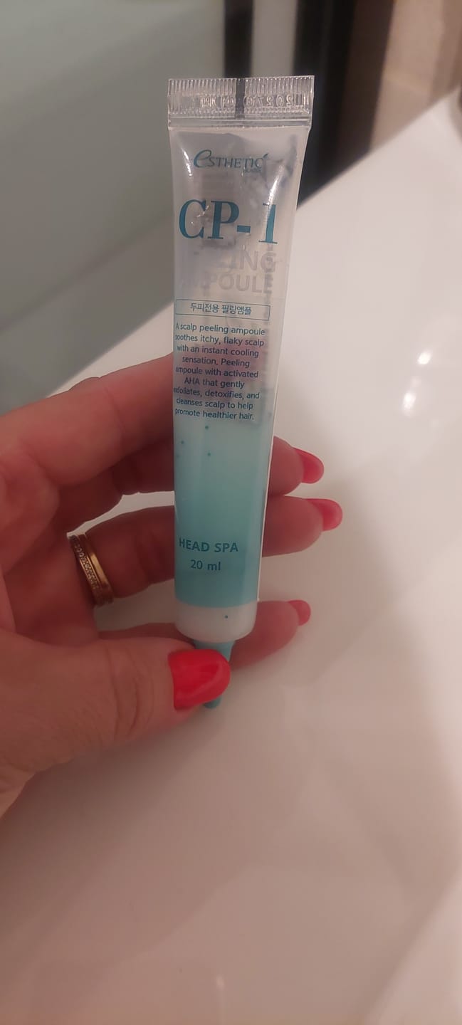 Customer photo review of Atvēsinošs skābju pīlings galvas ādai CP-1 Peeling Ampoule